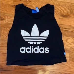 Cropped adidas tank top